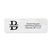 Business Logo Custom Return Address Label ラベル (正面)