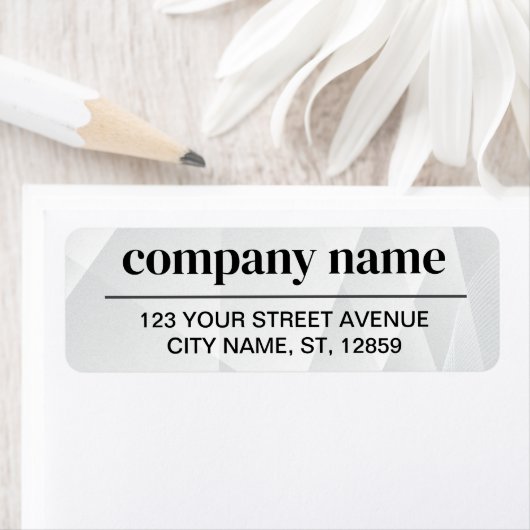 Business Logo Custom Return Address Label ラベル (インサイチュ)
