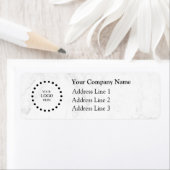 Business Logo Custom Return Address Label ラベル (インサイチュ)