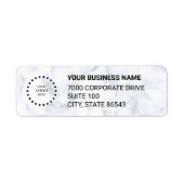 Business Logo Custom Return Address Label ラベル (正面)
