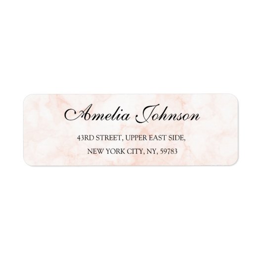 Business Logo Custom Return Address Label ラベル (正面)