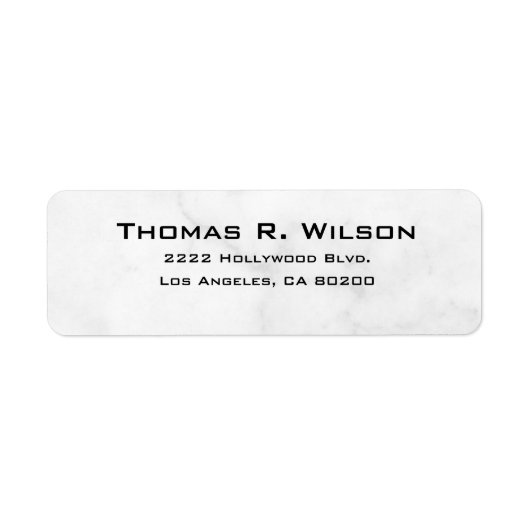 Business Logo Custom Return Address Label ラベル (正面)