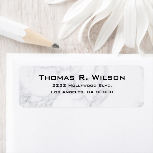 Business Logo Custom Return Address Label ラベル (インサイチュ)