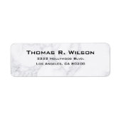 Business Logo Custom Return Address Label ラベル (正面)