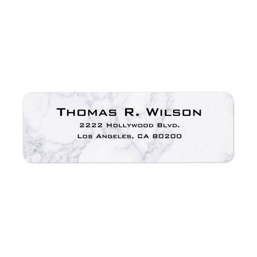 Business Logo Custom Return Address Label ラベル (正面)