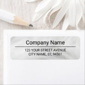 Business Logo Custom Return Address Label ラベル (インサイチュ)