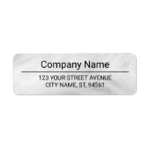 Business Logo Custom Return Address Label ラベル (正面)