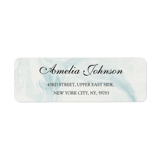 Business Logo Custom Return Address Label ラベル (正面)