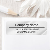 Business Logo Custom Return Address Label ラベル (インサイチュ)