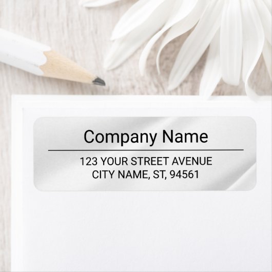 Business Logo Custom Return Address Label ラベル (インサイチュ)
