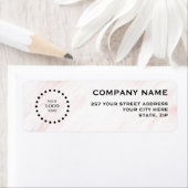 Business Logo Custom Return Address Label ラベル (インサイチュ)