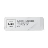 Business Logo Custom Return Address Label ラベル (正面)
