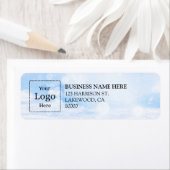 Business Logo Custom Return Address Label ラベル (インサイチュ)