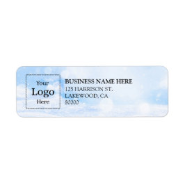 Business Logo Custom Return Address Label ラベル
