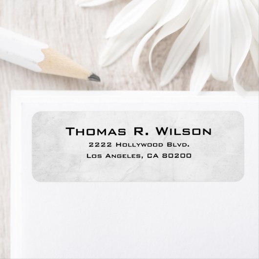 Business Logo Custom Return Address Label ラベル (インサイチュ)
