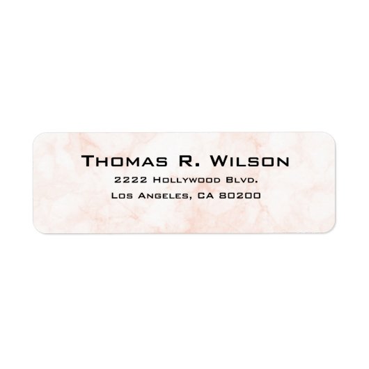Business Logo Custom Return Address Label ラベル (正面)