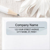 Business Logo Custom Return Address Label ラベル (インサイチュ)