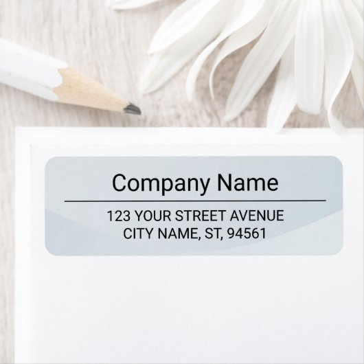 Business Logo Custom Return Address Label ラベル (インサイチュ)