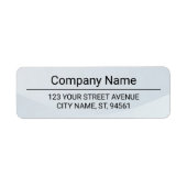 Business Logo Custom Return Address Label ラベル (正面)