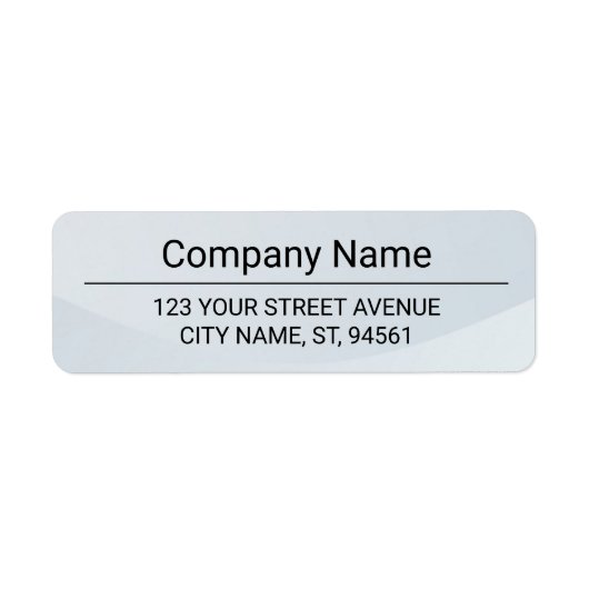 Business Logo Custom Return Address Label ラベル (正面)