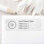 Business Logo Custom Return Address Label ラベル (インサイチュ)