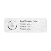Business Logo Custom Return Address Label ラベル (正面)