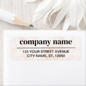 Business Logo Custom Return Address Label ラベル (インサイチュ)