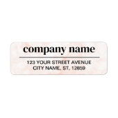 Business Logo Custom Return Address Label ラベル (正面)