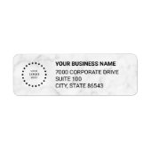 Business Logo Custom Return Address Label ラベル (正面)