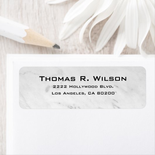 Business Logo Custom Return Address Label ラベル (インサイチュ)