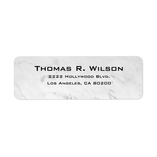 Business Logo Custom Return Address Label ラベル (正面)