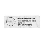 Business Logo Custom Return Address Label ラベル (正面)