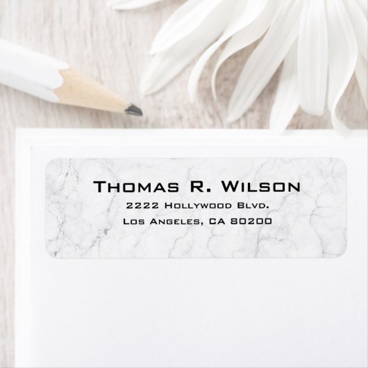Business Logo Custom Return Address Label ラベル (インサイチュ)