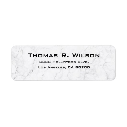 Business Logo Custom Return Address Label ラベル (正面)