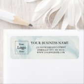 Business Logo Custom Return Address Label ラベル (インサイチュ)
