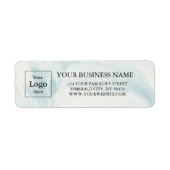 Business Logo Custom Return Address Label ラベル (正面)