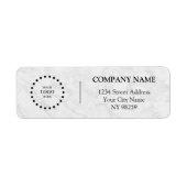 Business Logo Custom Return Address Label ラベル (正面)