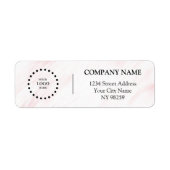 Business Logo Custom Return Address Label ラベル (正面)