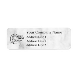 Business Logo Custom Return Address Label ラベル