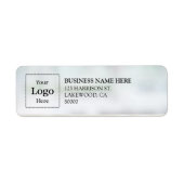 Business Logo Custom Return Address Label ラベル (正面)