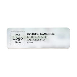 Business Logo Custom Return Address Label ラベル