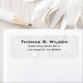 Business Logo Custom Return Address Label ラベル (インサイチュ)