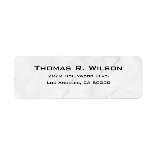 Business Logo Custom Return Address Label ラベル (正面)