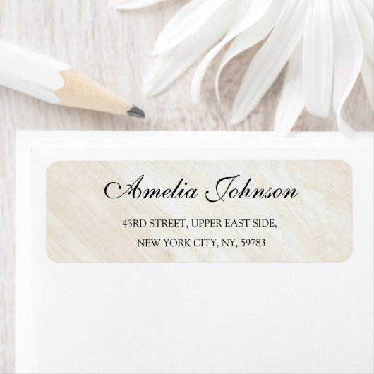 Business Logo Custom Return Address Label ラベル (インサイチュ)