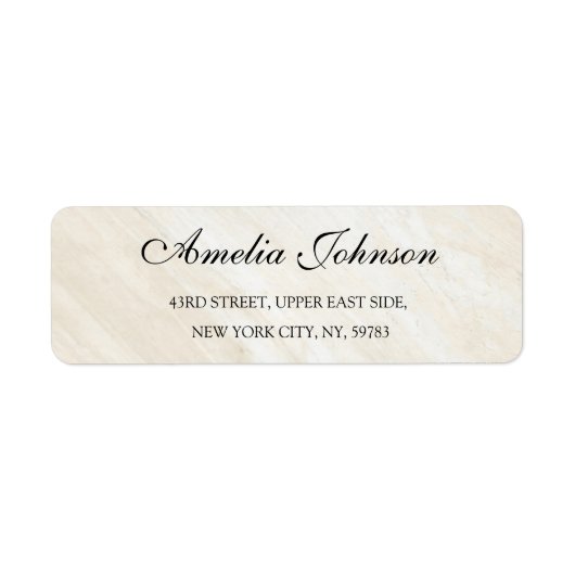 Business Logo Custom Return Address Label ラベル (正面)