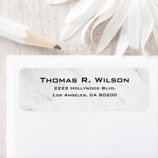 Business Logo Custom Return Address Label ラベル (インサイチュ)