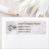 Business Logo Custom Return Address Label ラベル (インサイチュ)