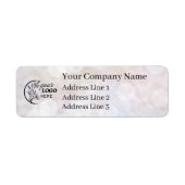 Business Logo Custom Return Address Label ラベル (正面)