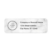 Business Logo Custom Return Address Label ラベル (正面)