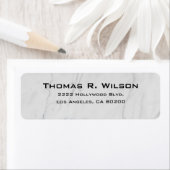 Business Logo Custom Return Address Label ラベル (インサイチュ)